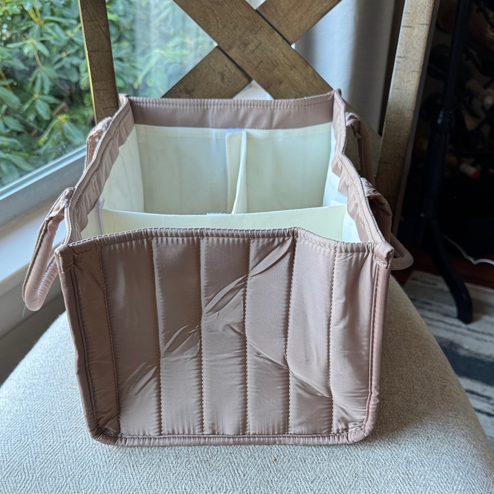 Foldable Storage Bin with Handles - Tan - Picture 2 of 7